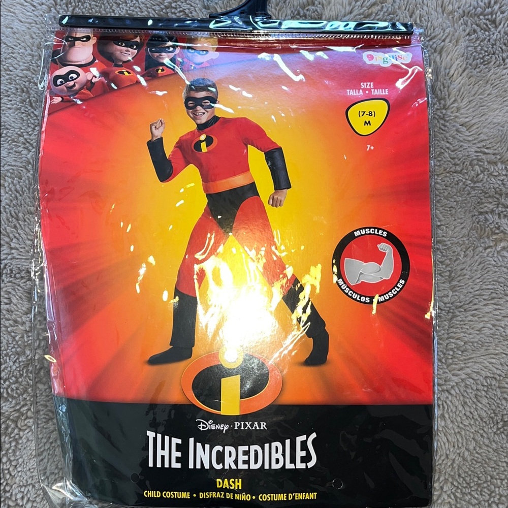 Kids Superhero Costume - Red and Black - Picture 8 of 8